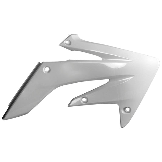 Polisport Honda Radiator Scoops CRF 250 R 2004 - 2009, White - motocross4u
