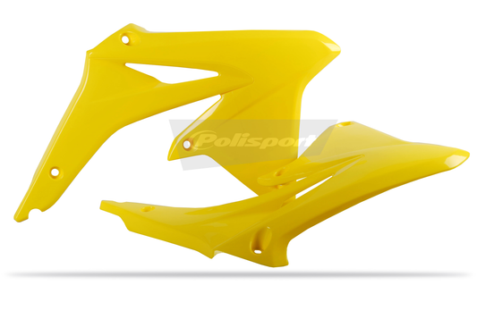 Polisport Suzuki Radiator Scoops RMZ 450 2008 - 2017, Yellow - motocross4u