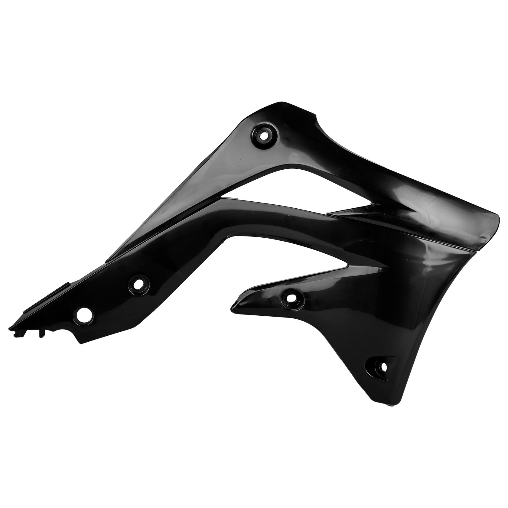 Polisport Kawasaki Radiator Scoops KXF 450 2012 - 2015, Black - motocross4u