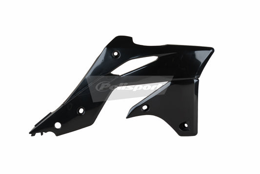 Polisport Kawasaki Radiator Scoops KXF 250 2013 - 2016, Black - motocross4u