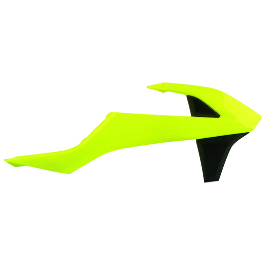 Polisport KTM Radiator Scoops SX SXF 2016 - 2018 SX 250 2017 - 18 EXC EXCF 17 - 2019, Fluo Yellow - motocross4u