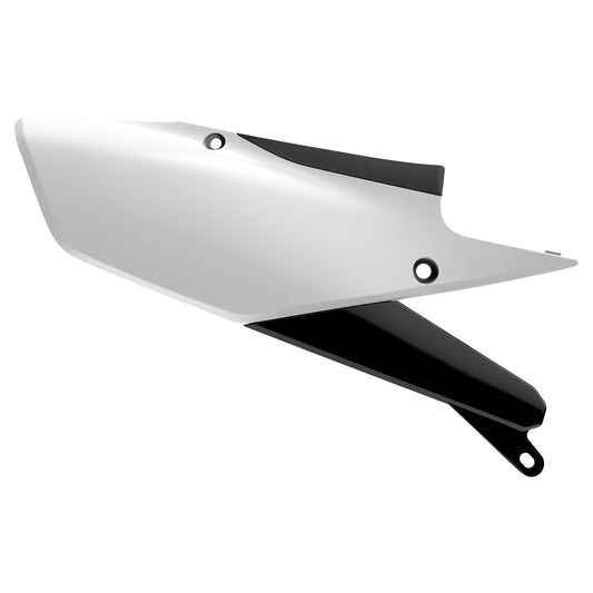 Polisport Yamaha Side Panels YZF 250 2019 - 2022 YZF 450 2018 - 22 WRF 250 YZ 250 FX 20 - 22 WRF 450 YZ 450 FX 19 - 22, White / Black - motocross4u