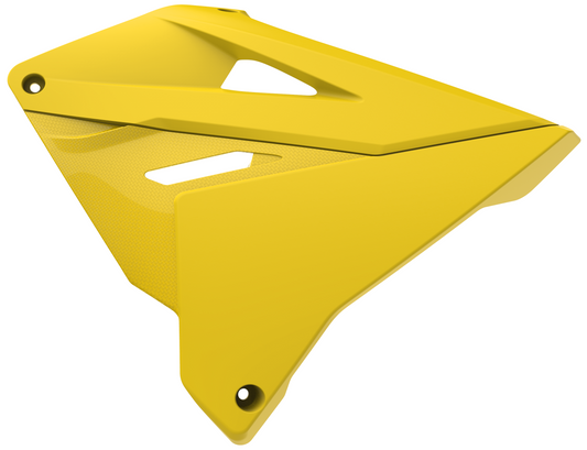 Polisport Suzuki Radiator Scoops RM 125 RM 250 2001 - 2008 Restyle, Yellow / Yellow - motocross4u