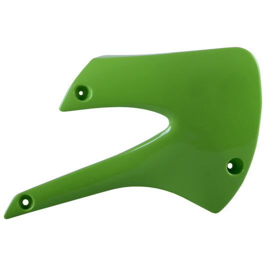Polisport Kawasaki Radiator Scoops KX 85 100 2001 - 2013, Green - motocross4u