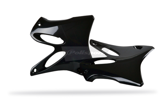 Polisport Yamaha Radiator Scoops YZ 125 YZ 250 2002 - 2014, Black - motocross4u