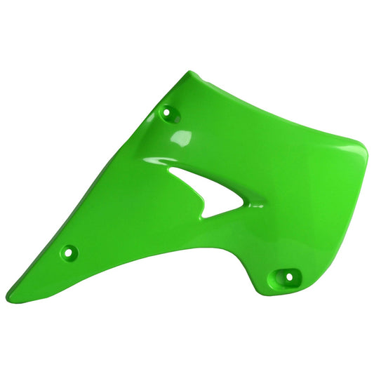 Polisport Kawasaki Radiator Scoops KX 125 KX 250 2003 - 2008, Green - motocross4u