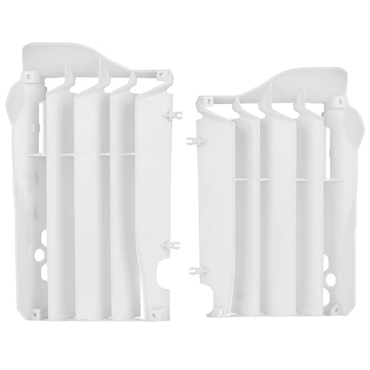 Polisport Honda Radiator Louvers CRF 450 R 2013 - 2014, White - motocross4u