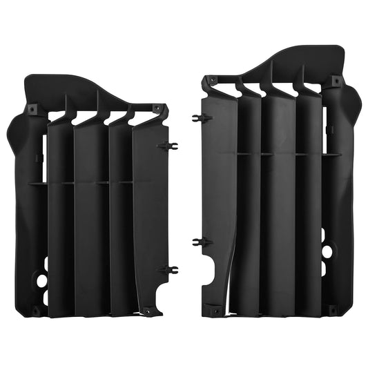 Polisport Honda Radiator Louvers CRF 250 R 2016 - 2017 CRF 450 R 2015 - 2016, Black - motocross4u