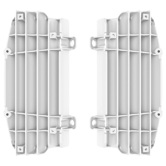 Polisport Husqvarna KTM Radiator Louvers SX SXF TC FC 2016 - 2022 / SX TC 250 EXC EXCF TE FE 2017 - 22, White - motocross4u