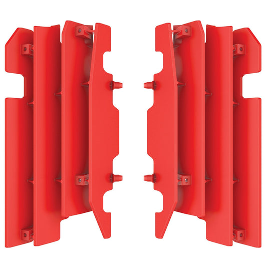 Polisport Honda Radiator Louvers CR 125 250 2000 - 2004 CRF 450 R 2003 - 04, Red - motocross4u