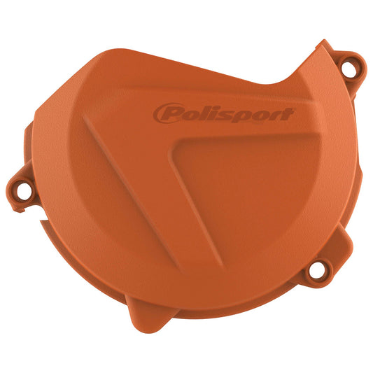 Polisport KTM Clutch Cover Protector SXF XCF 450 2016 - 2022 EXCF XCFW 450 500 2017 - 22 Husqvarna FC FS 450 16 - 22 FE FX 450 501 17 - 22 Orange - motocross4u