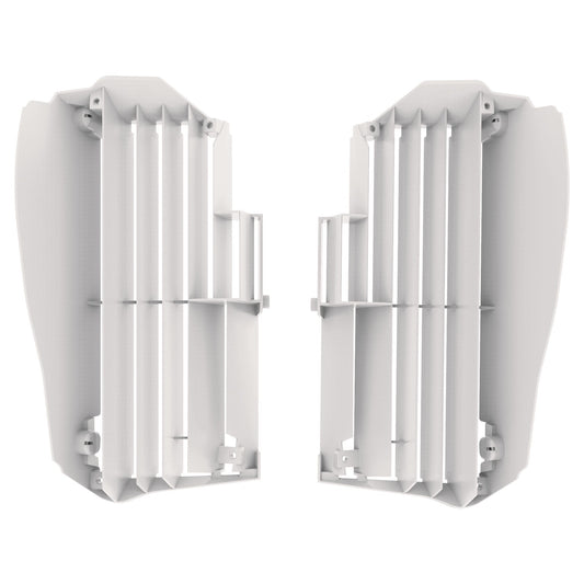Polisport Yamaha Radiator Louvers YZF 250 2019 - 2022 YZF 450 2018 - 22 WRF 250 YZ 250 FX 20 - 22 WRF 450 YZ 450 FX 19 - 22, White - motocross4u