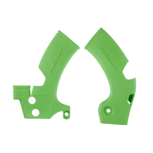 Polisport Kawasaki Frame Guards KXF 450 2009 - 2018, Green - motocross4u