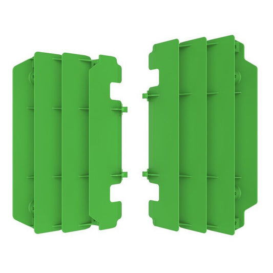 Polisport Kawasaki Radiator Louvers KX 125 KX 250 1997 - 1998 / 2003 - 2004, Green - motocross4u