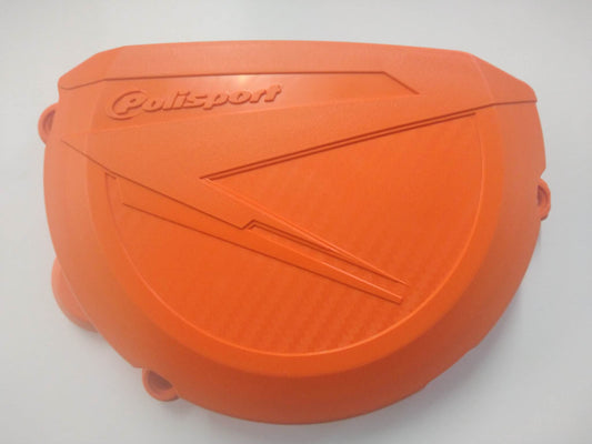 Polisport KTM Clutch Cover Protector SX XC EXC XCW 250 (2 strokes) 2008 - 2011 / 300 08 - 2012, Orange - motocross4u