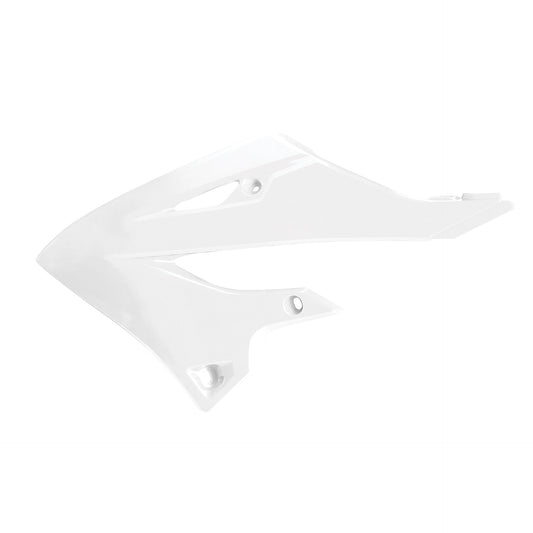 Polisport Yamaha Radiator Scoops YZ 125 YZ 250 2022 - 2023, White - motocross4u