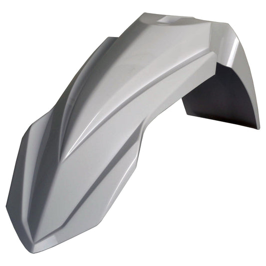 Polisport Yamaha Front Fender YZ 125 250 2015 - 2021 YZF 250 2010 - 2018 YZF 450 10 - 2017 WRF 250 15 - 19 WRF 450 12 - 18, White - motocross4u