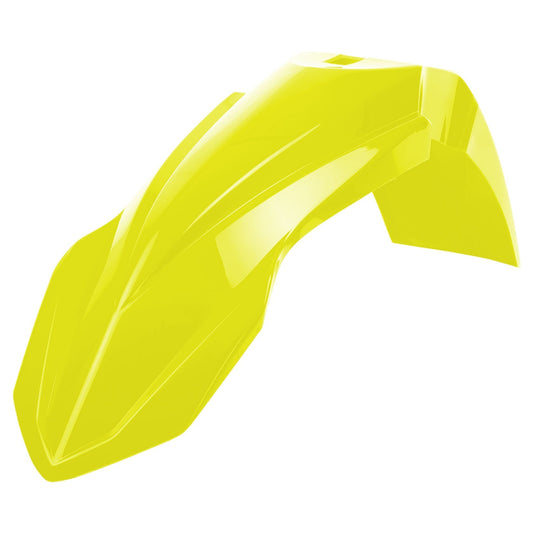 Polisport Yamaha Front Fender YZ 125 250 2015 - 2021 YZF 250 2010 - 2018 YZF 450 10 - 2017 WRF 250 15 - 19 WRF 450 12 - 18, Fluo Yellow - motocross4u