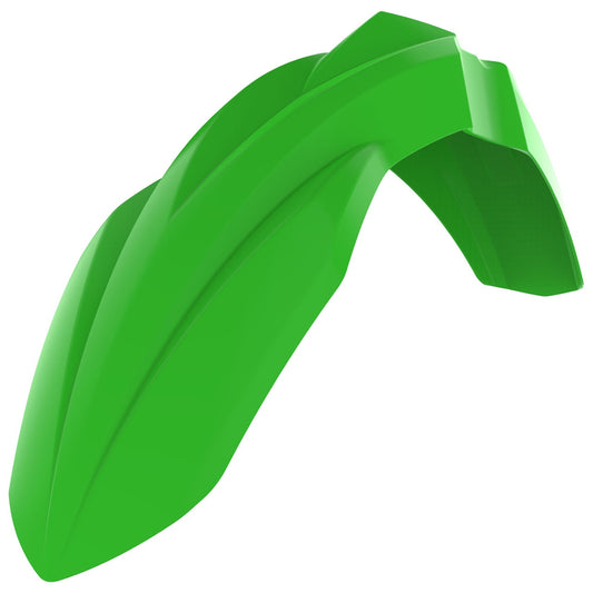Polisport Kawasaki Front Fender KXF 250 2017 - 2022 KXF 450 2016 - 22, Green - motocross4u