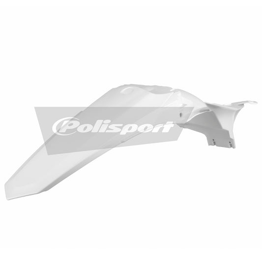 Polisport Yamaha Rear Fender YZF 250 2014 - 2018 YZF 450 14 - 2017, White - motocross4u