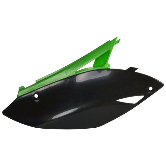 Polisport Kawasaki Side Panels KXF 250 2009 - 2012 KXF 450 09 - 2011, Green / Black - motocross4u