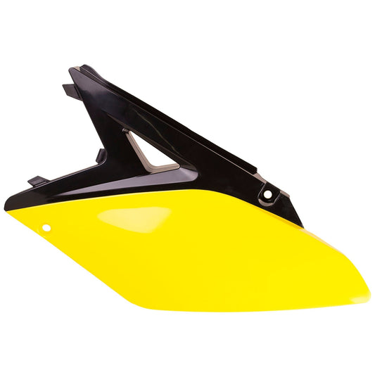 Polisport Suzuki Side Panels RMZ 250 2010 - 2018, Black / Yellow - motocross4u