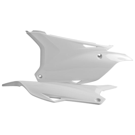 Polisport Kawasaki Side Panels KX 85 100 112 2014 - 2022, White - motocross4u