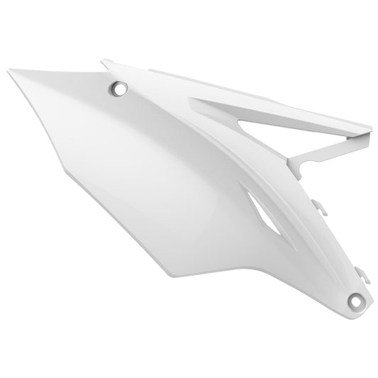 Polisport Kawasaki Side Panels KXF 250 2017 - 2020 KXF 450 2016 - 2018, White - motocross4u