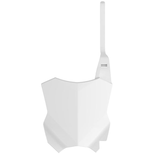 Polisport Kawasaki Number Plate KXF 250 2017 - 2022 KXF 450 2016 - 22, White - motocross4u