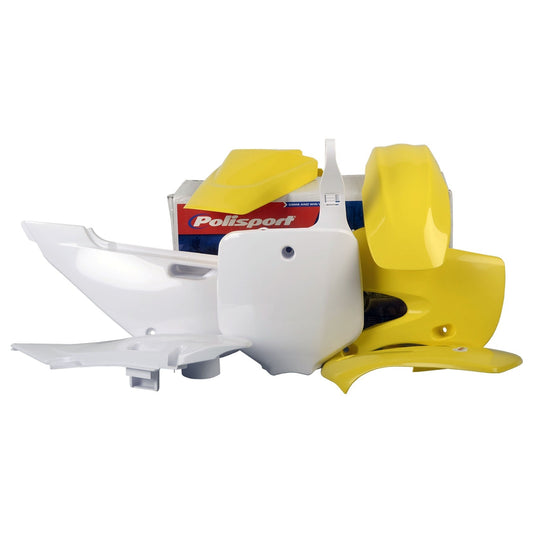 Polisport Suzuki Plastic Kit RM 65 2003 - 2005 Kawasaki KX 65 2000 - 2022, Yellow - motocross4u