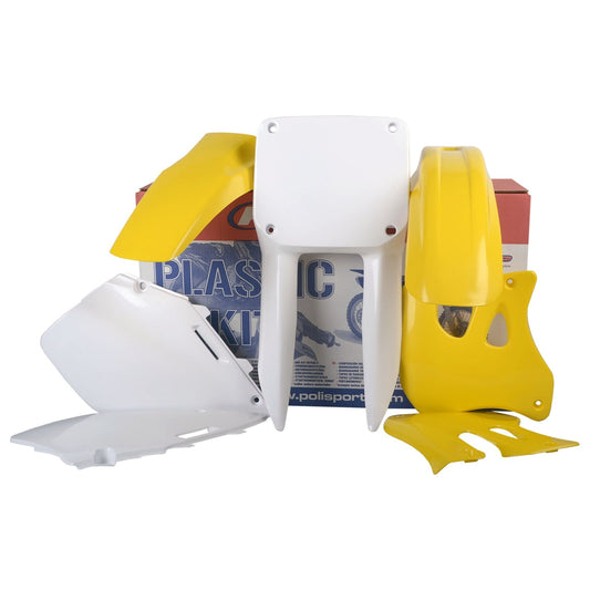Polisport Suzuki Plastic Kit RM 125 RM 250 1996 - 1998, Yellow - motocross4u