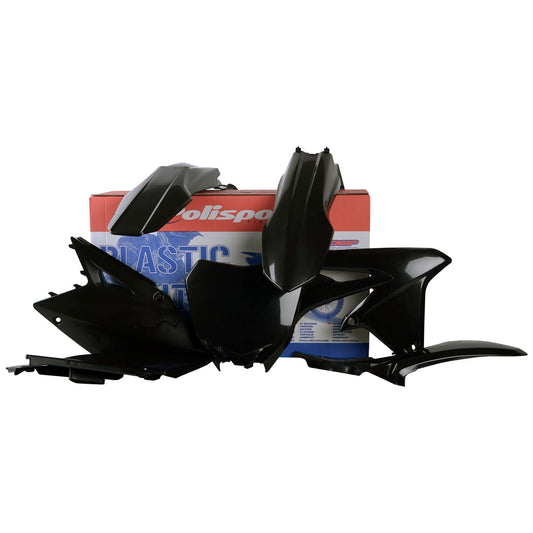 Polisport Suzuki Plastic Kit RMZ 450 2008 - 2017, Black - motocross4u