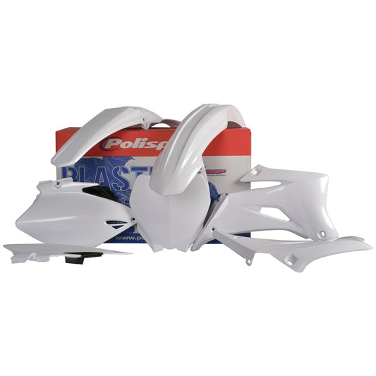 Polisport Yamaha Plastic Kit YZF 250 YZF 450 2006 - 2009, White - motocross4u