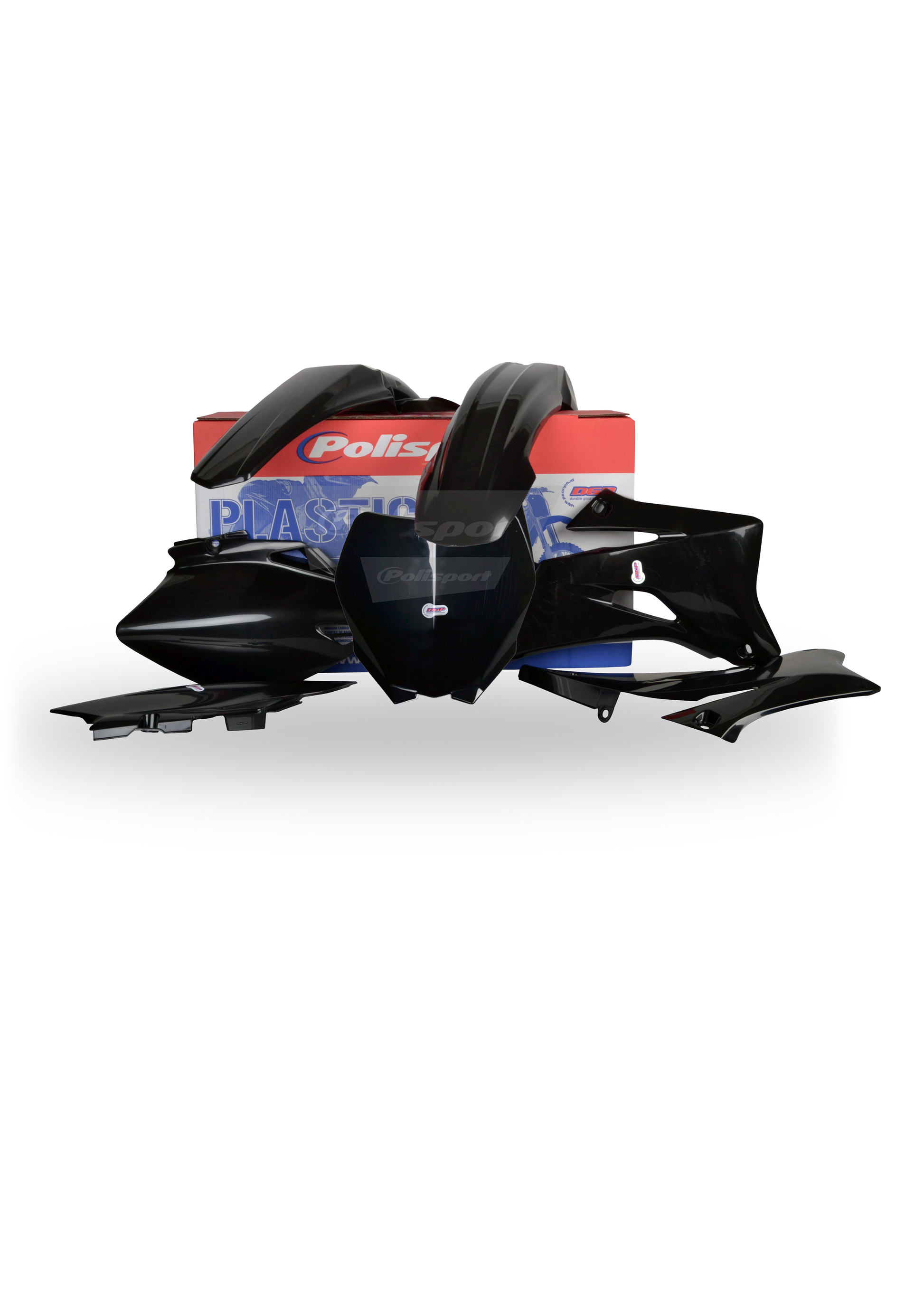 Polisport Yamaha Plastic Kit YZF 250 YZF 450 2006 - 2009, Black - motocross4u