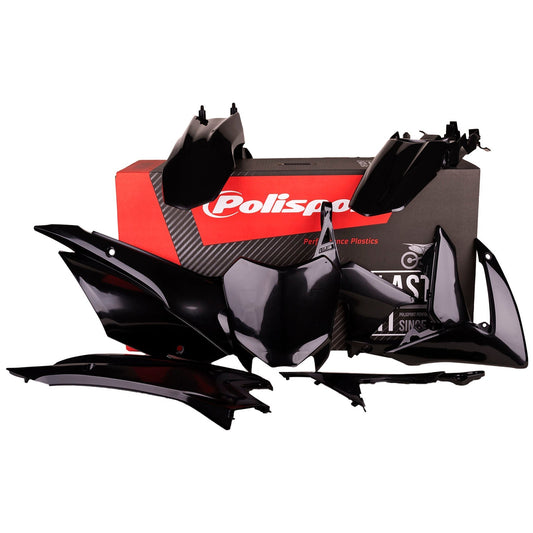 Polisport Honda Plastic Kit CRF 110 F 2013 - 2018, Black - motocross4u