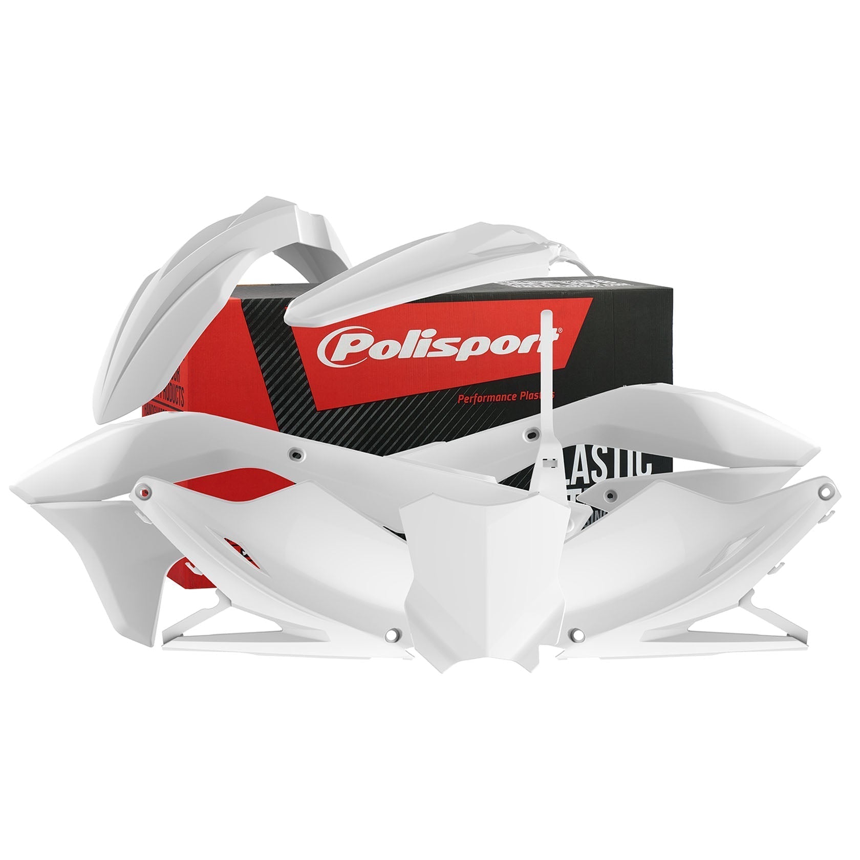 Polisport Kawasaki Plastic Kit KXF 450 2016 - 2018, White - motocross4u