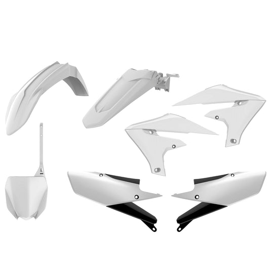 Polisport Yamaha Plastic Kit YZF 250 2019 - 2022 YZF 450 2018 - 22, White - motocross4u