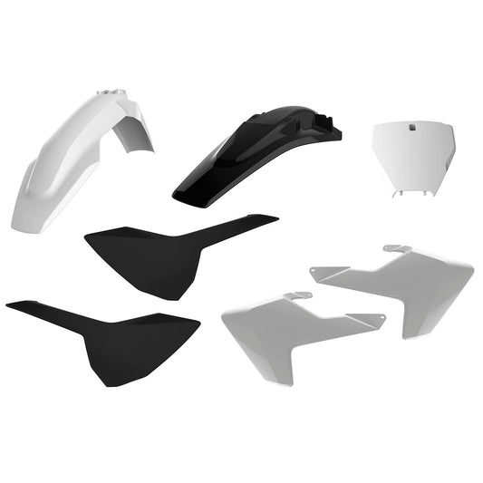 Polisport Husqvarna Plastic Kit TC FC 2016 - 2018 TC 250 2017 - 18, White / Black - motocross4u