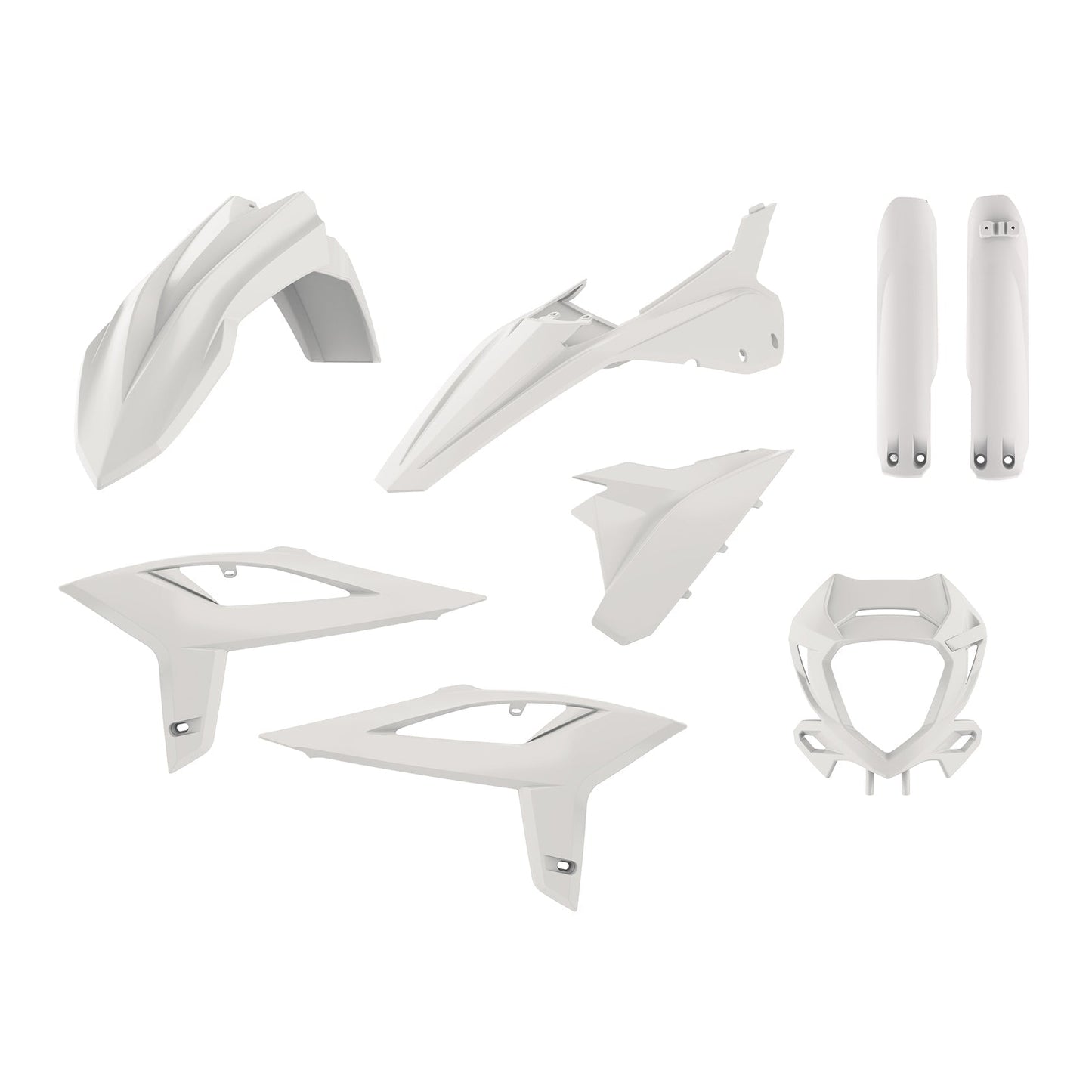 Polisport Beta Plastic Kit RR ENDURO 2020 – 2022, White - motocross4u