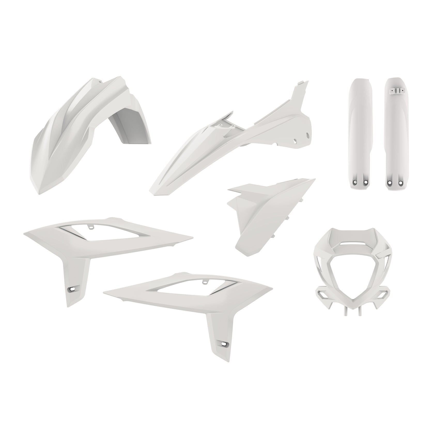 Polisport Beta Plastic Kit RR ENDURO 2020 – 2022, White - motocross4u