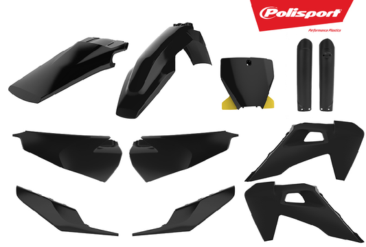 Polisport Husqvarna Plastic Kit TC FC 2019 – 2022, Black - motocross4u