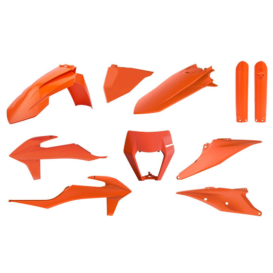 Polisport KTM Plastic Kit EXC EXCF 2020 - 2023, Orange - motocross4u
