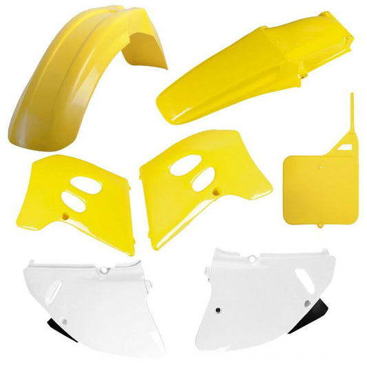Polisport Suzuki Plastic Kit RM 125 RM 250 1993 - 1995, Yellow - motocross4u