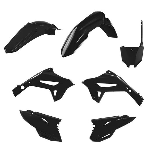 Polisport Honda Restyle Plastic Kit CR 125 CR 250 2000 - 2001, Black - motocross4u