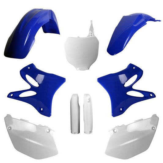 Polisport Yamaha Plastic Kit with Fork Guards YZ 125 YZ 250 2005 ONLY, OEM Blue - motocross4u