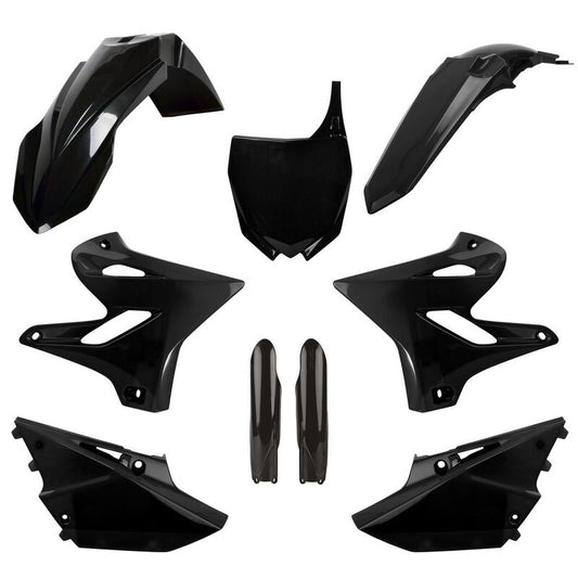 Polisport Yamaha Plastic Kit with Fork Guards YZ 125 YZ 250 2015 - 2020, Black - motocross4u