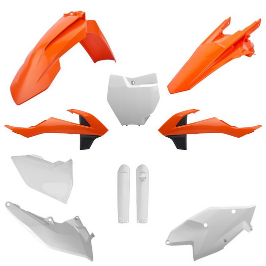 Polisport KTM Plastic Kit with Fork Guards SX SXF 2016 - 2018 SX 250 2017 - 2018, OEM 18 - motocross4u