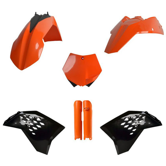 Polisport KTM Plastic Kit with Fork Guards SX SXF 2007 ONLY, OEM - motocross4u