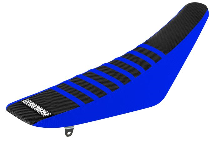 Enjoy Manufacturing Yamaha Seat Cover YZF 450 2023 Ribbed, Blue / Black / Blue