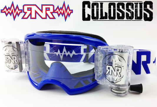 Rip n Roll Colossus WVS Roll Off Goggle, Blue - motocross4u